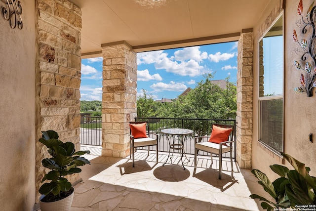 view of balcony