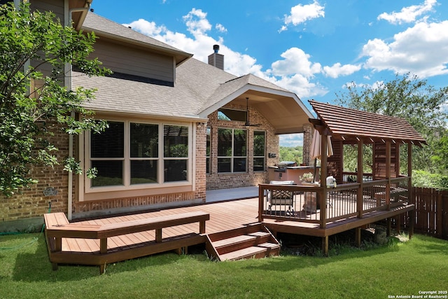 view of wooden terrace