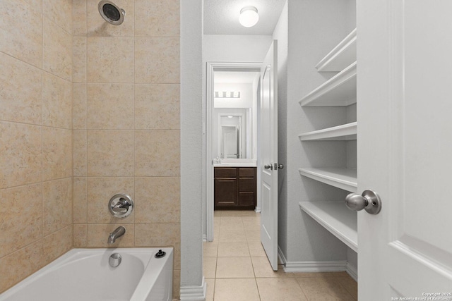 6772 Concho, Schertz, TX 78108 - full bathroom featuring tile patterned floors, vanity, and  shower combination
