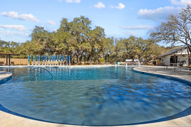 1140 Water Vly, Seguin, TX 78155 - community pool with fence and a patio