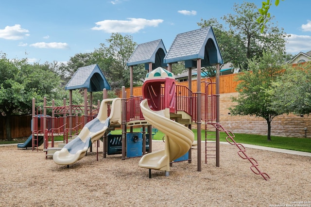 community playground featuring fence