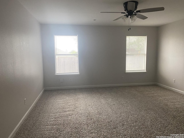 853 Satellite Vw, Round Rock, TX 78665 - unfurnished room with carpet flooring, ceiling fan, and baseboards