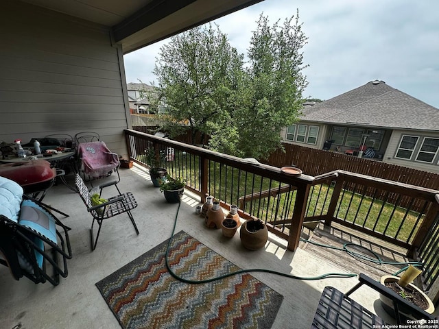 view of balcony