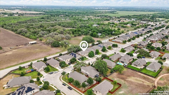 birds eye view of property featuring a residential view