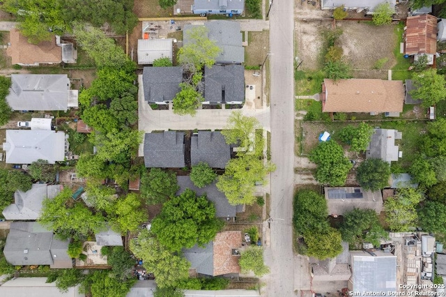 aerial view featuring a residential view