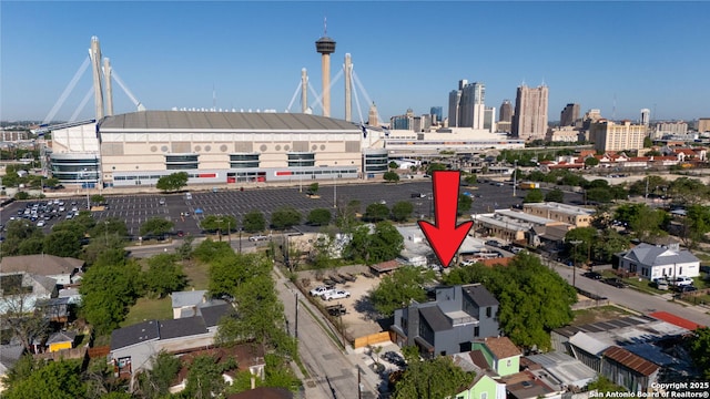 birds eye view of property