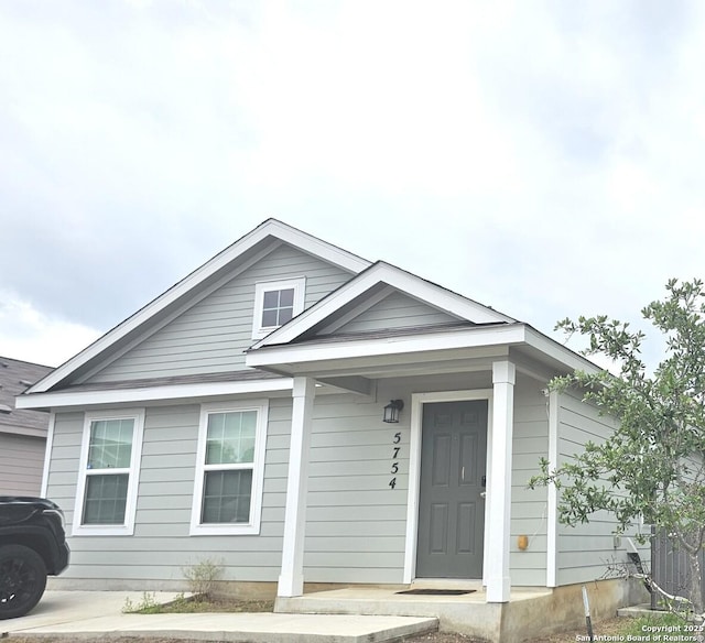 view of bungalow-style house