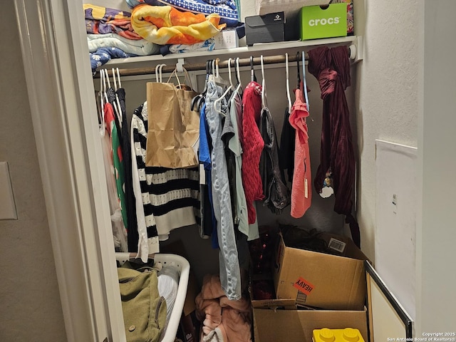 view of closet