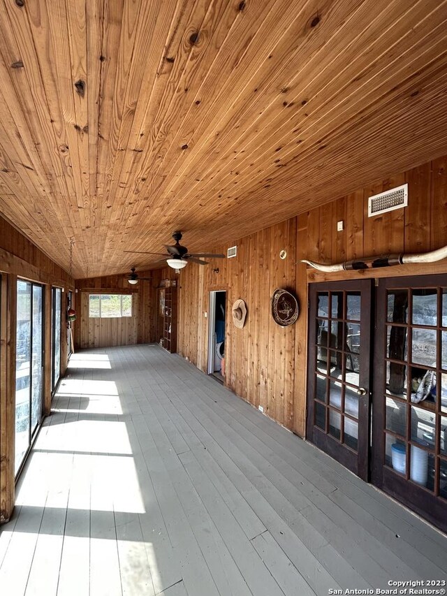 5764 Fm 1628, Adkins, TX 78101 - interior space featuring french doors and visible vents