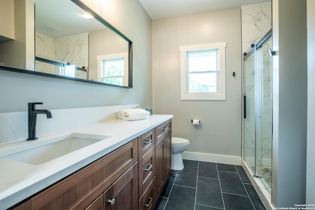 227 Quentin, San Antonio, TX 78201 - bathroom with a marble finish shower and a wealth of natural light