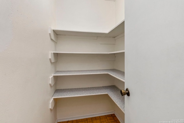 view of storage area