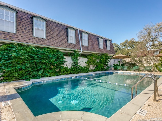 view of pool