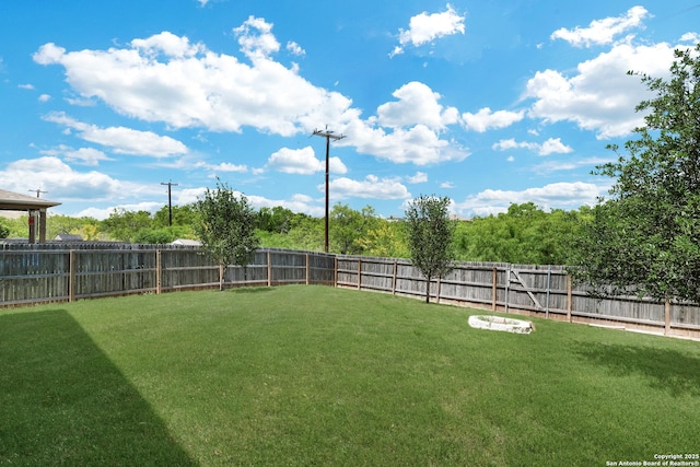 7143 Dulce Mdw, San Antonio, TX 78252 - view of yard featuring a fenced backyard