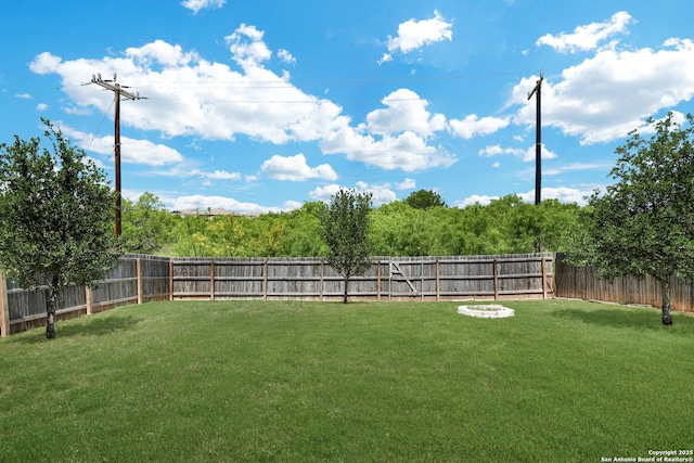 7143 Dulce Mdw, San Antonio, TX 78252 - view of yard with a fenced backyard