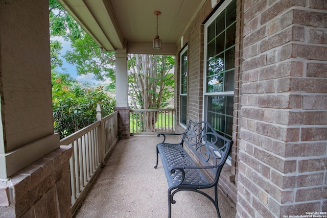 511 Mesa Rdg, San Antonio, TX 78258 - balcony featuring a porch