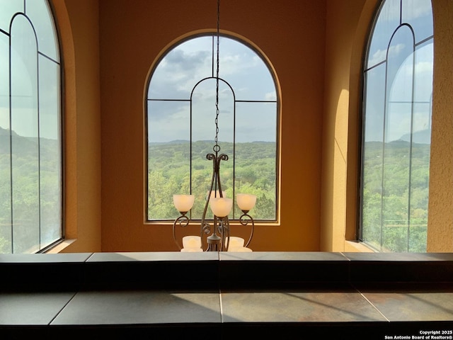 details with a mountain view