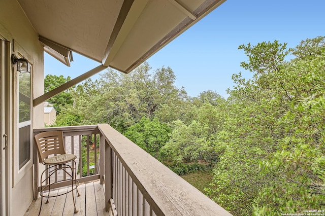 view of balcony
