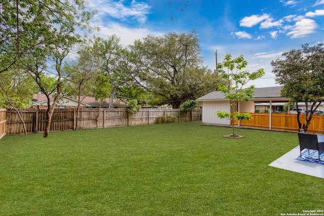 3102 Mindoro, San Antonio, TX 78217 - view of yard with a fenced backyard