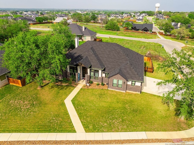 drone / aerial view featuring a residential view