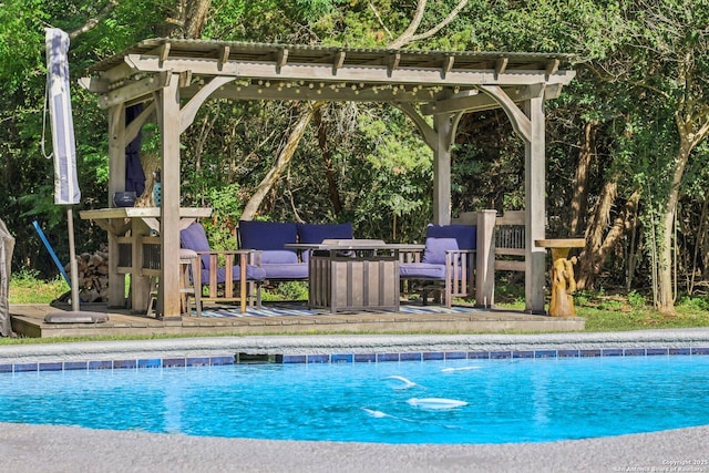 view of pool