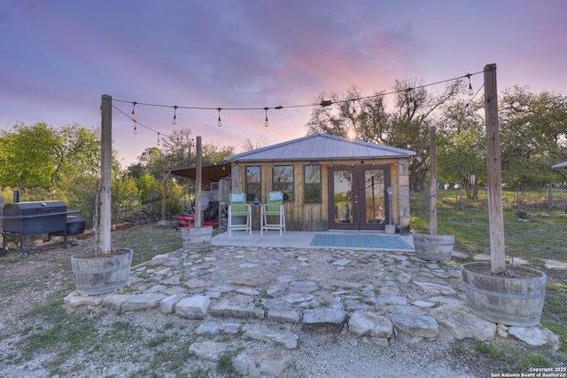 283 N Second St, Harper, TX 78631 - view of patio / terrace featuring french doors and area for grilling