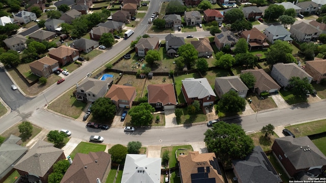 bird's eye view featuring a residential view