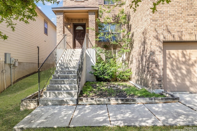 13219 Loma Sierra, San Antonio, TX 78233 - view of exterior entry featuring brick siding