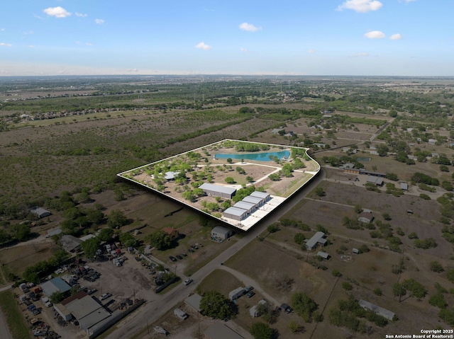 148 Lakecreek, New Braunfels, TX 78130 - birds eye view of property featuring a rural view