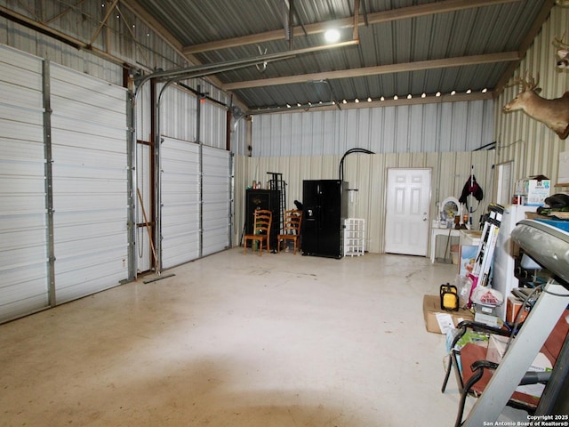 12365 Rudolph Rd, Atascosa, TX 78002 - garage with metal wall