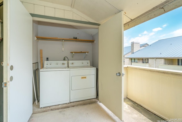 laundry area featuring independent washer and dryer and laundry area