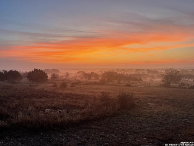 nature at dusk with a rural view