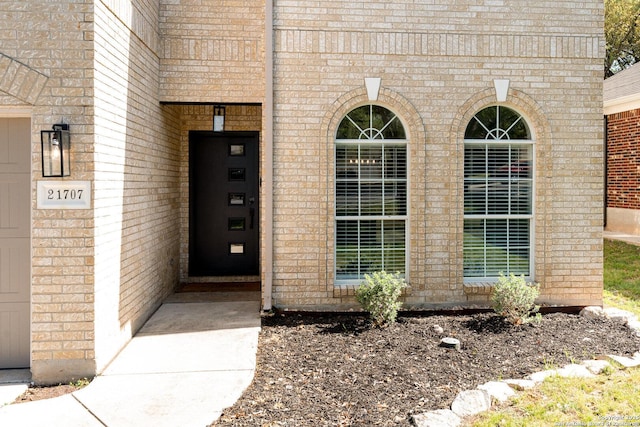 21707 Beaver Bnd, San Antonio, TX 78258 - property entrance featuring brick siding