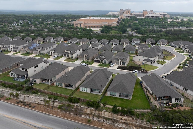 aerial view featuring a residential view