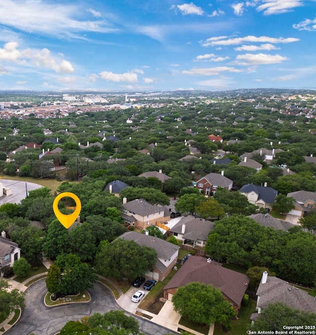 drone / aerial view featuring a residential view