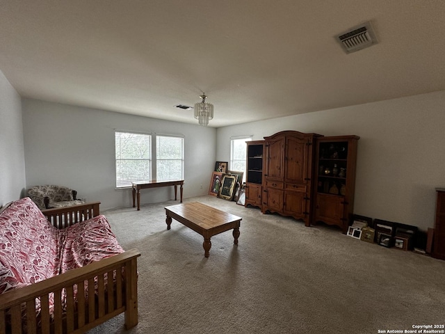 9528 Braun, San Antonio, TX 78254 - living area with light colored carpet and visible vents
