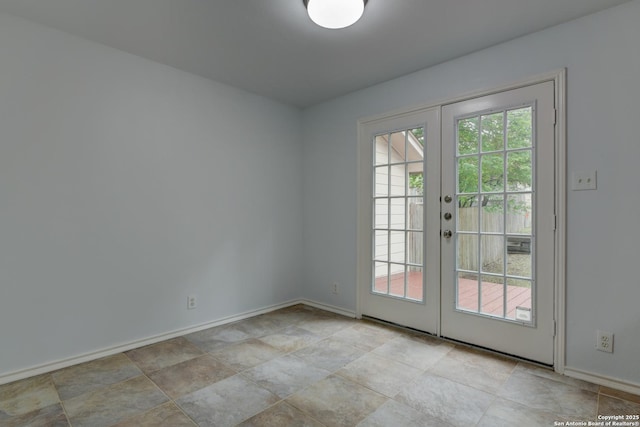 6015 Wexford Pl, San Antonio, TX 78240 - entryway with french doors and baseboards
