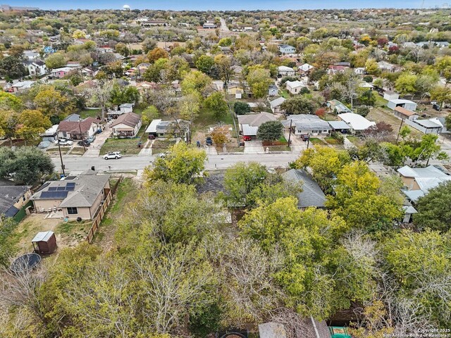 aerial view featuring a residential view