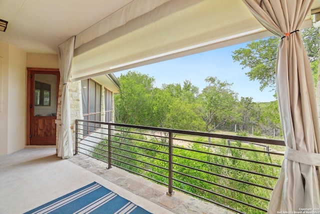 view of balcony