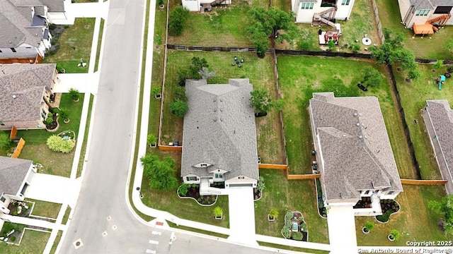 aerial view featuring a residential view