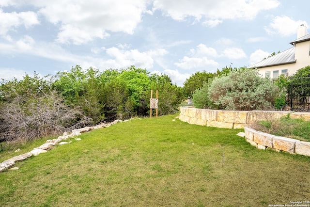 view of yard
