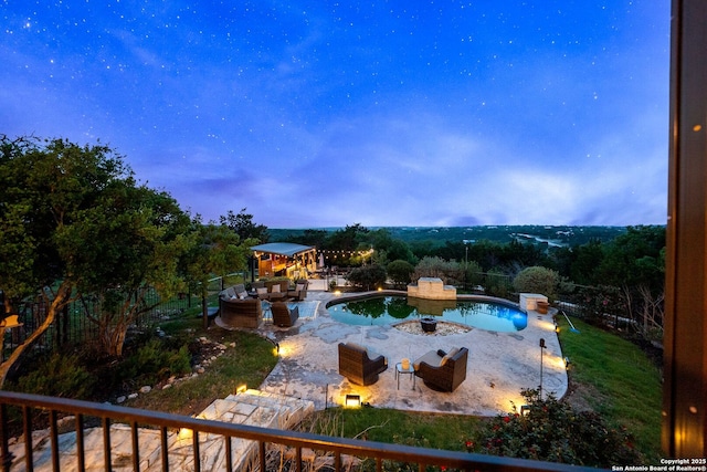 pool featuring a patio