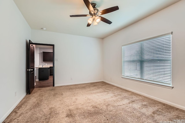 11846 Latour Vly, San Antonio, TX 78252 - carpeted spare room featuring ceiling fan and baseboards