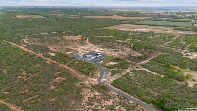 drone / aerial view featuring a rural view