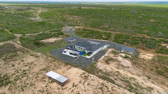bird's eye view featuring a rural view