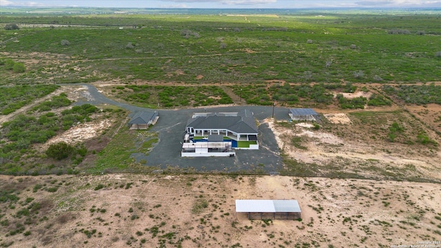 bird's eye view featuring a rural view