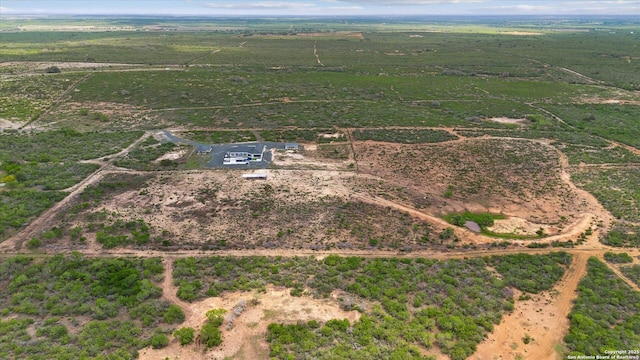 aerial view featuring a rural view