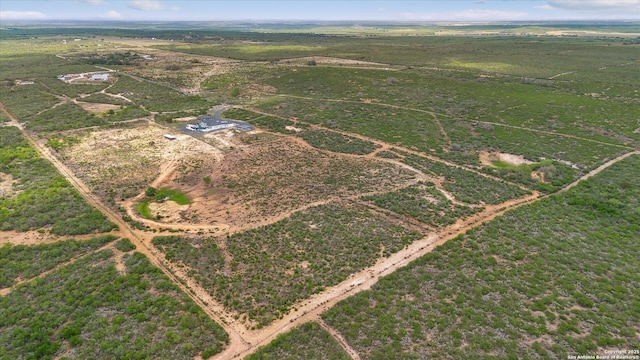 bird's eye view featuring a rural view