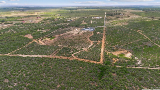 drone / aerial view with a rural view