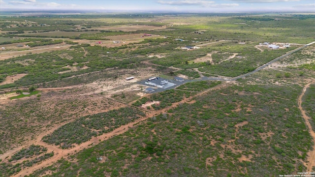 drone / aerial view with a rural view