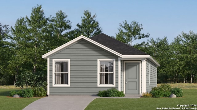 3502 Rock Ml, San Antonio, TX 78245 - view of front facade with a front lawn
